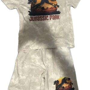 Jurassic Park Kids Pajamas - Cream